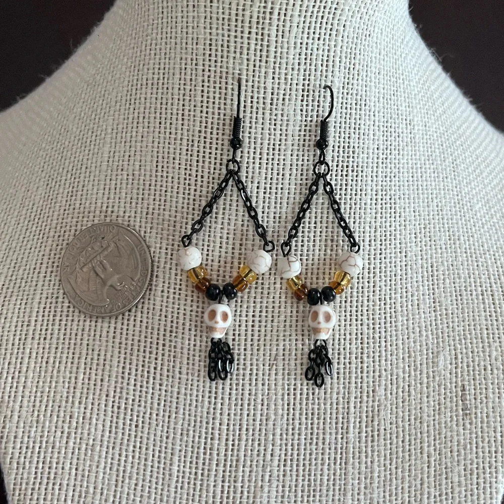 🖤💀Handmade Skull Earrings 💀🖤 - Picture 9 of 9